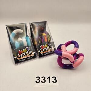 LOT OF 3 - TANGLE CLASSIC ORIGINAL FIDGET TOYS (2)SEALED (1)USED